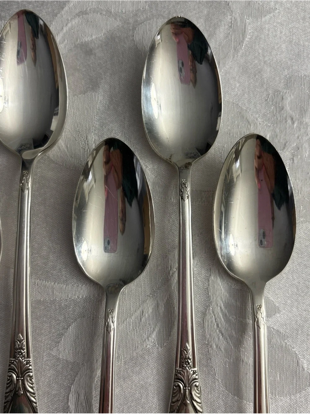 Wm Rogers AVALON  6 Teaspoons Silverware 6-1/8” Original Rogers Flatware